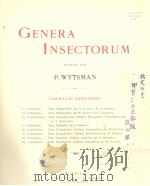 GENERA INSECTORUM  FASCICULE 32-39     PDF电子版封面     