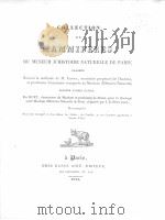 COLLECTION DE MAMMIFERES DU MUSEUM D‘HISTOIRE NATURELLE     PDF电子版封面     