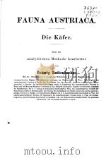 FAUNA AUSTRIACA DIE KAFER 1     PDF电子版封面     