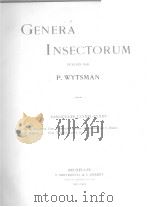 GENERA INSECTORUM PUBLIES PAR FASCICULES 174-175     PDF电子版封面    P.WYTSMAN 