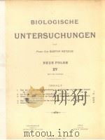 BIOLOGISCHE UNTERSUCHUNGEN NEUE FOLGE 15（ PDF版）