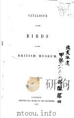 CATALOGUE OF THE BIRDS IN THE BRITISH MUSEUM  VOLUME 3（ PDF版）