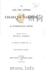 THE LIFE AND LETTERS OF CHARLES DARWIN IN THREE VOLUMES VOL.2     PDF电子版封面     