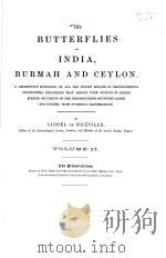 THE BUTTERFLIES OF INDIA BURMAH AND CEYLON VOL.2     PDF电子版封面     
