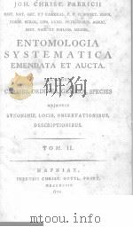 ENTOMOLOGIA SYSTEMATICA EMENDATA ET AUCTA  TOM 2     PDF电子版封面     