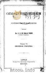 CATALOGUS HYMENOPTERORUM VOLUMEN 6  CHRYSIDIDAE  VOLUMEN 9  VESPIDAE（ PDF版）