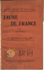 FAUNE DE FRANCE 9     PDF电子版封面     