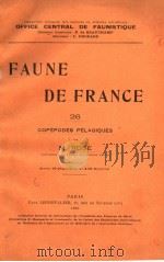 FAUNE DE FRANCE 26     PDF电子版封面    M.ROSE 