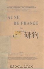 FAUNE DE FRANCE 30     PDF电子版封面    CH.JOYEUX  J.G.BAER 