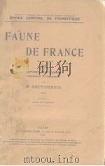 FAUNE DE FRANCE 18     PDF电子版封面    M.GOETGHEBUER 