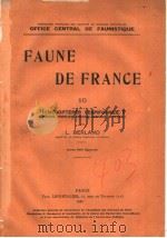 FAUNE DE FRANCE 10     PDF电子版封面    L.BERLAND 