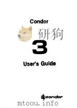CONDOR 3 DATABASE MANAGEMENT SYSTEM USER‘S GUIDE     PDF电子版封面     
