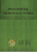 HIGH-POWER MICROWAVA TUBES  VOLUME 61 NUMBER 3（ PDF版）