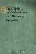 U.H.F.TUBES FOR COMMUNICATION AND MEASURING EQUIPMENT  BOOK 9     PDF电子版封面     