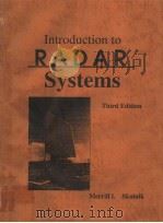 INTRODUCTION TO RADAR SYSTEMS  THIRD EDITION     PDF电子版封面  0072909803  MERRILL I.SKOLNIK 