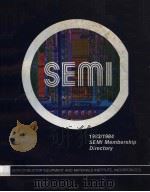 1983/1984 SEMI MEMBERSHIP DIRECTORY     PDF电子版封面     