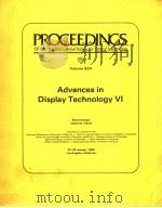 PROCEEDINGS OF SPIE-THE INTERNATIONAL SOCIETY FOR OPTICAL ENGINEERING  VOLUME 624 ADVANCES IN DISPLA（1986 PDF版）