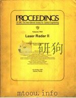 PROCEEDINGS OF SPIE-THE INTERNATIONAL SOCIETY FOR OPTICAL ENGINEERING  VOLUME 783 LASER RADAR 2   1987  PDF电子版封面  0892528184   