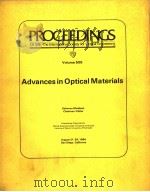 PROCEEDINGS OF SPIE-THE INTERNATIONAL SOCIETY FOR OPTICAL ENGINEERING  VOLUME 505 ADVANCES IN OPTICA（1984 PDF版）