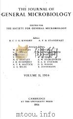 THE JOURNAL OF GENERAL MICROBIOLOGY  1954  VOLUME 2     PDF电子版封面    B.C.J.G.KNIGHT  A.F.B.STANDFAS 