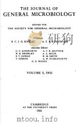 THE JOURNAL OF GENERAL MICROBIOLOGY  1951  VOLUME 5     PDF电子版封面    B.C.J.G.KNIGHT  A.F.B.STANDFAS 