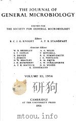 THE JOURNAL OF GENERAL MICROBIOLOGY  1954  VOLUME 10（ PDF版）