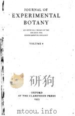 JOURNAL OF EXPERIMENTAL BOTANY  1953  VOLUME 4（ PDF版）