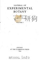 JOURNAL OF EXPERIMENTAL BOTANY  1954  VOLUME 5（ PDF版）