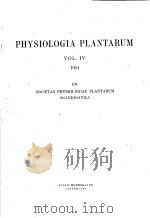 PHYSIOLOGIA PLANTARUM  1951  VOLUME 4（ PDF版）