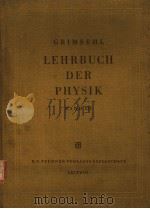 GRIMSEHL LEHRBUCH DER PHYSIK  BAND 3     PDF电子版封面     