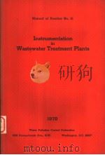 MANUAL OF PRACTICE NO.21  INSTRUMENTATION IN WASTEWATER TREATMENT PLANTS（ PDF版）