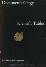 DOCUMENTA GEIGY  SCIENTIFIC TABLES  FIFTH EDITION     PDF电子版封面     