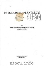PHYSIOLOGIA PLANTARUM  1950  VOL.3     PDF电子版封面     