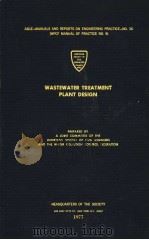 WASTEWATER TREATMENT PLANT DESIGN（ PDF版）