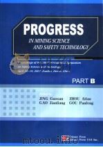 PROGRESS IN MINING SCIENCE AND SAFETY TECHNOLOGY  PART B（ PDF版）