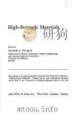 HIGH-STRENGTH MATERIALS     PDF电子版封面    VICTOR F.ZACKAY 