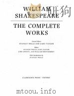 WILLIAM SHAKESPEARE THE COMPLETE WORKS     PDF电子版封面     