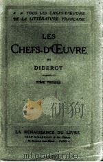 Les Chefs-D‘oeuvres de Diderot T.1     PDF电子版封面    Tome Premier 