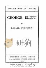 george eliot   1919  PDF电子版封面     