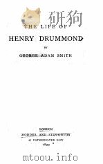 the life of henry drummond   1899  PDF电子版封面     
