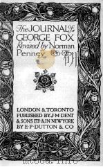 The journal of george fox   1924  PDF电子版封面    Norman Penney 