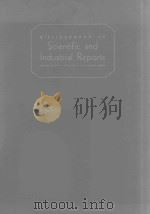 BIBLIOGRAPHY OF SCIENTIFIC AND INDUSTRIAL REPORTS VOL.4     PDF电子版封面     
