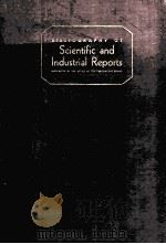 BIBLIOGRAPHY OF Scientific and lndustrial Reports VOL.3 NO.1-13     PDF电子版封面     