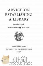 Advice on establishing a library（1950 PDF版）