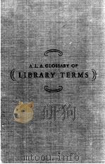 A.L.A.glossary of library terms（1943 PDF版）
