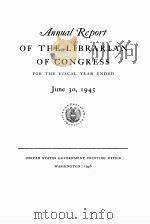 Annual report of the librarian of congress for the fiscal year ended（1946 PDF版）