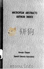 Mirofilm abstracts author index（1956 PDF版）