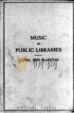 Music in public libraries（1924 PDF版）