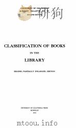 CLASSIFICATION OF BOOKS IN THE LIBRARY（1915 PDF版）