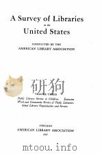 a survey of libraries in the united states vol.3.（1927 PDF版）